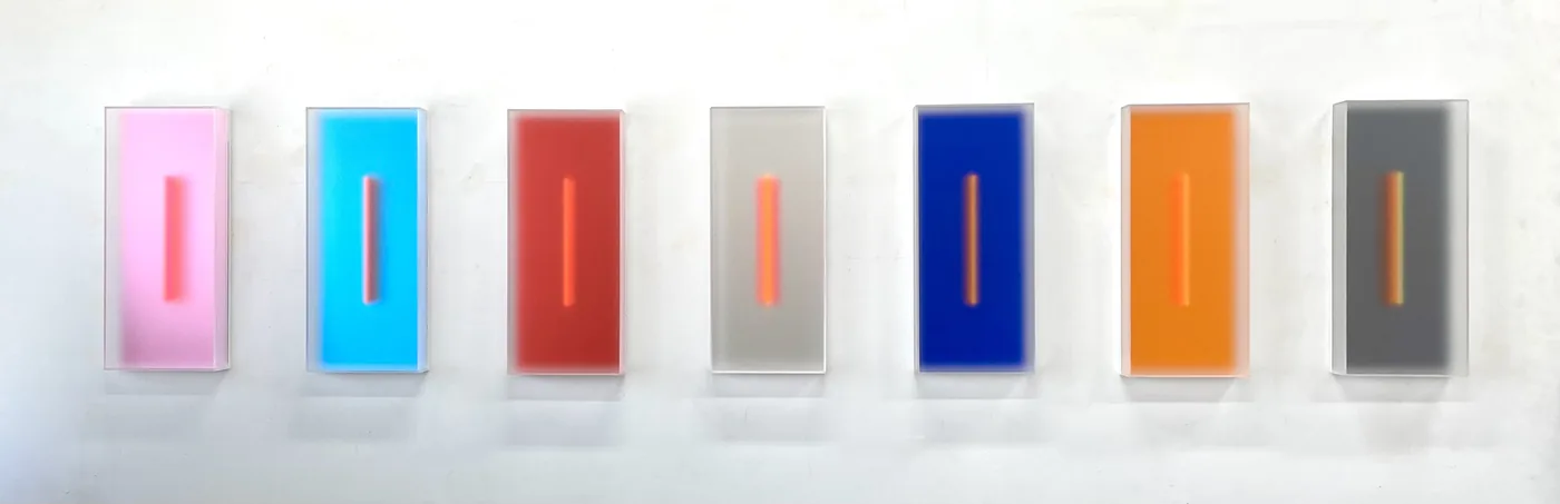 Casper BRINDLE, Untitled, Light Glyphs (assorted colors)
