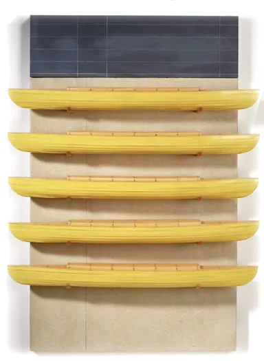 David RUDDELL, Five Yellow Boats, Blackboard