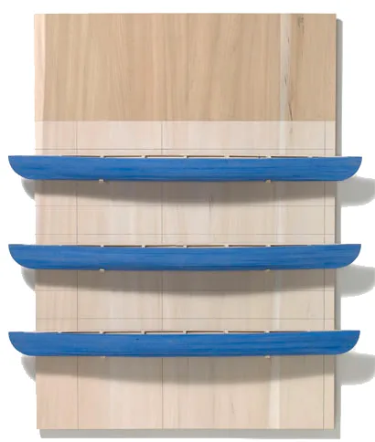 David RUDDELL, Poplar Board, Three Blue Boats
