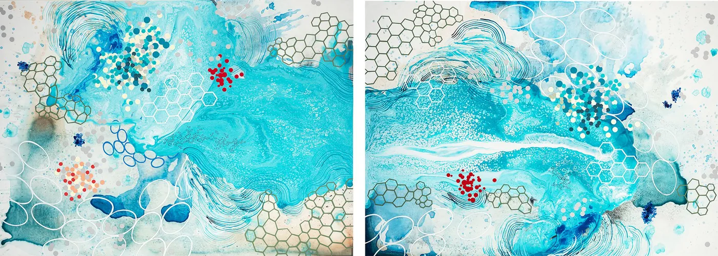 Heather PATTERSON, Accumulation (diptych)