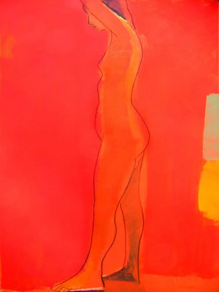 Jamie CHASE, Model in Red
