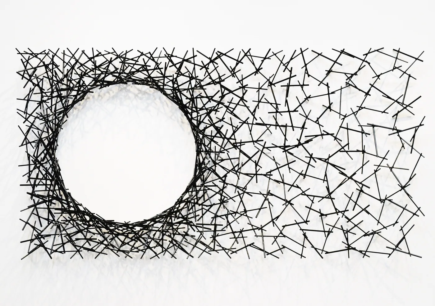 Matt DEVINE, Black Rectangle with Circle Cut Out