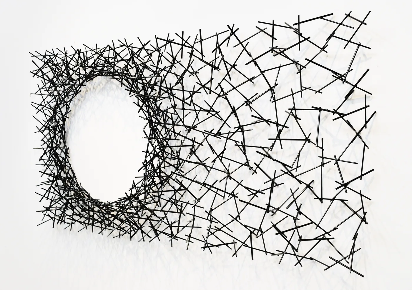 Matt DEVINE, Black Rectangle with Circle Cut Out