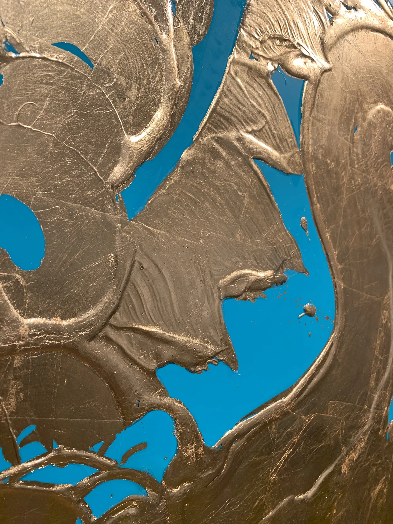 Catherine HOWE, Gilded Painting (Luminous Turquoise)