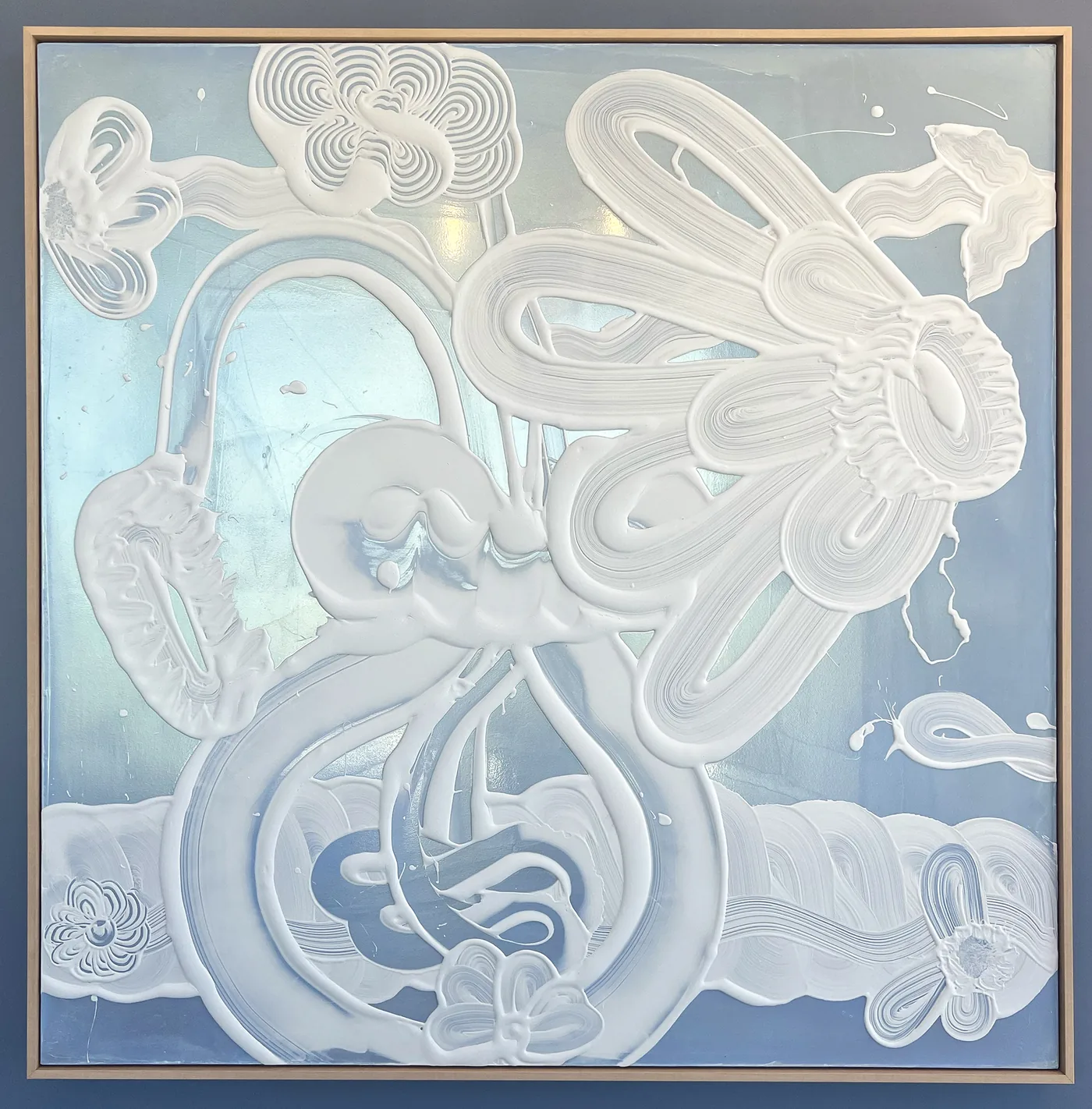 Catherine HOWE, Violet/Green Mica Painting (Daisy)